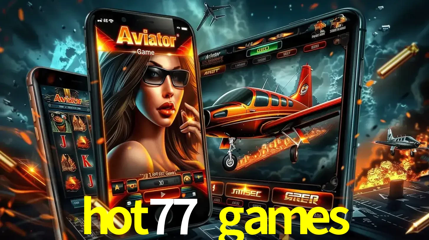 O popular jogo de apostas Aviator exibido em vários celulares e tablets, mostrando a interface emocionante e a ação de voo disponíveis para jogar agora no hot77 games.