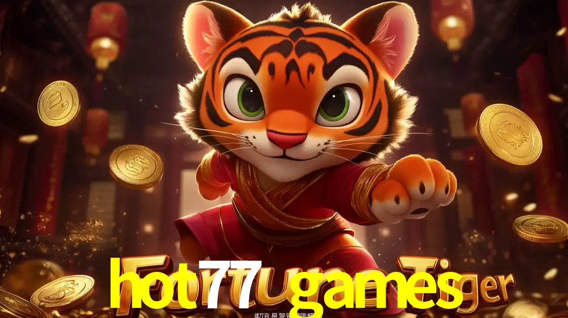 O carismático mascote do jogo de slot Fortune Tiger, um tigre fofo em pose de artes marciais, pronto para trazer sorte e multiplicadores de ganhos no cassino online hot77 games.